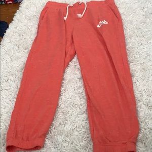 Nike pink salmon color sweatpants